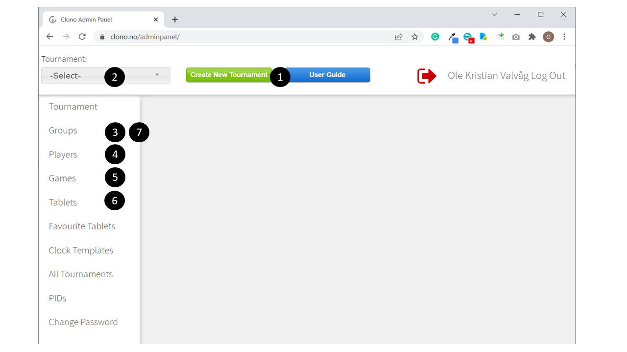 Admin Panel full view