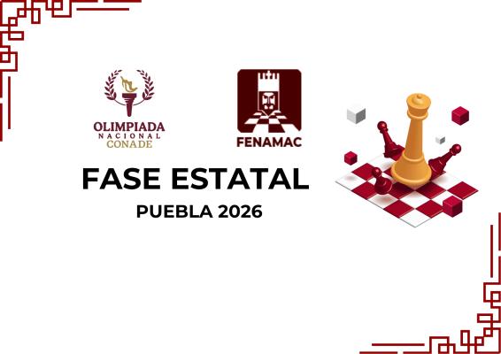 Olimpiada Nacional 2026, Fase Estatal Puebla